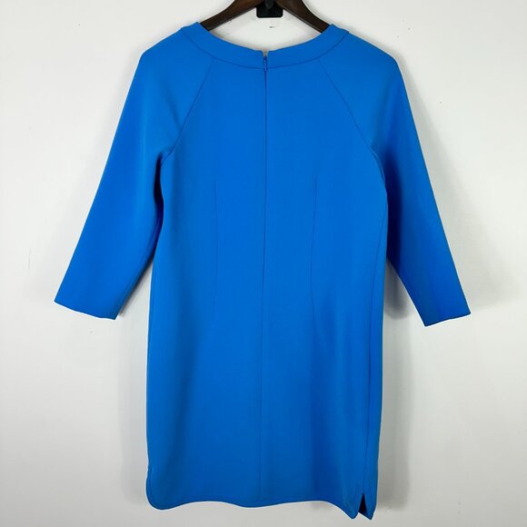 J.Crew Collection Shift Dress Blue Size 4 Minimalist Elegant Quiet Luxury - Picture 6 of 6